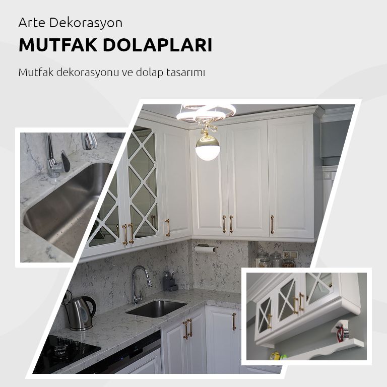 Mutfak dolapları ve dekorasyon çalışmaları