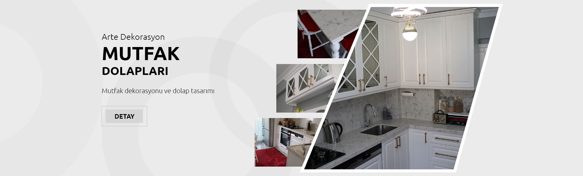 Mutfak dolapları ve dekorasyon çalışmaları